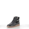 Baskets Hautes en Cuir Noir